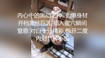 内心中的黑暗之神  劲爆身材开档黑丝巨乳 插入蜜穴瞬间窒息 对白十分精彩 梅开二度内射艹肿小逼