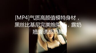 [MP4]气质高颜值模特身材，黑丝比基尼完美炮架子，露奶翘臀诱惑热舞