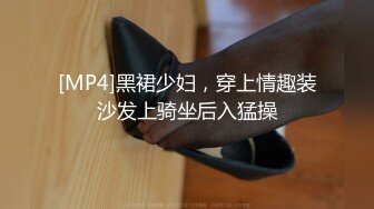 [MP4]黑裙少妇，穿上情趣装沙发上骑坐后入猛操