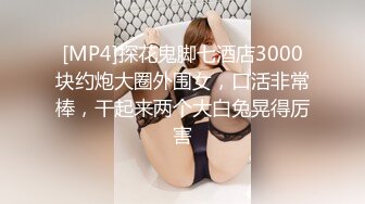 [MP4]探花鬼脚七酒店3000块约炮大圈外围女，口活非常棒，干起来两个大白兔晃得厉害