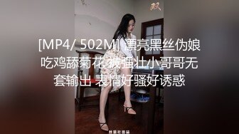 [MP4/ 502M] 漂亮黑丝伪娘吃鸡舔菊花 被强壮小哥哥无套输出 表情好骚好诱惑